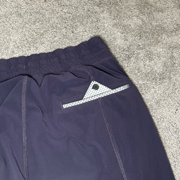 LULULEMON Track To Reality Pant II Women 2 Navy Blue Lined Reflective Jogger - Picture 9 of 14
